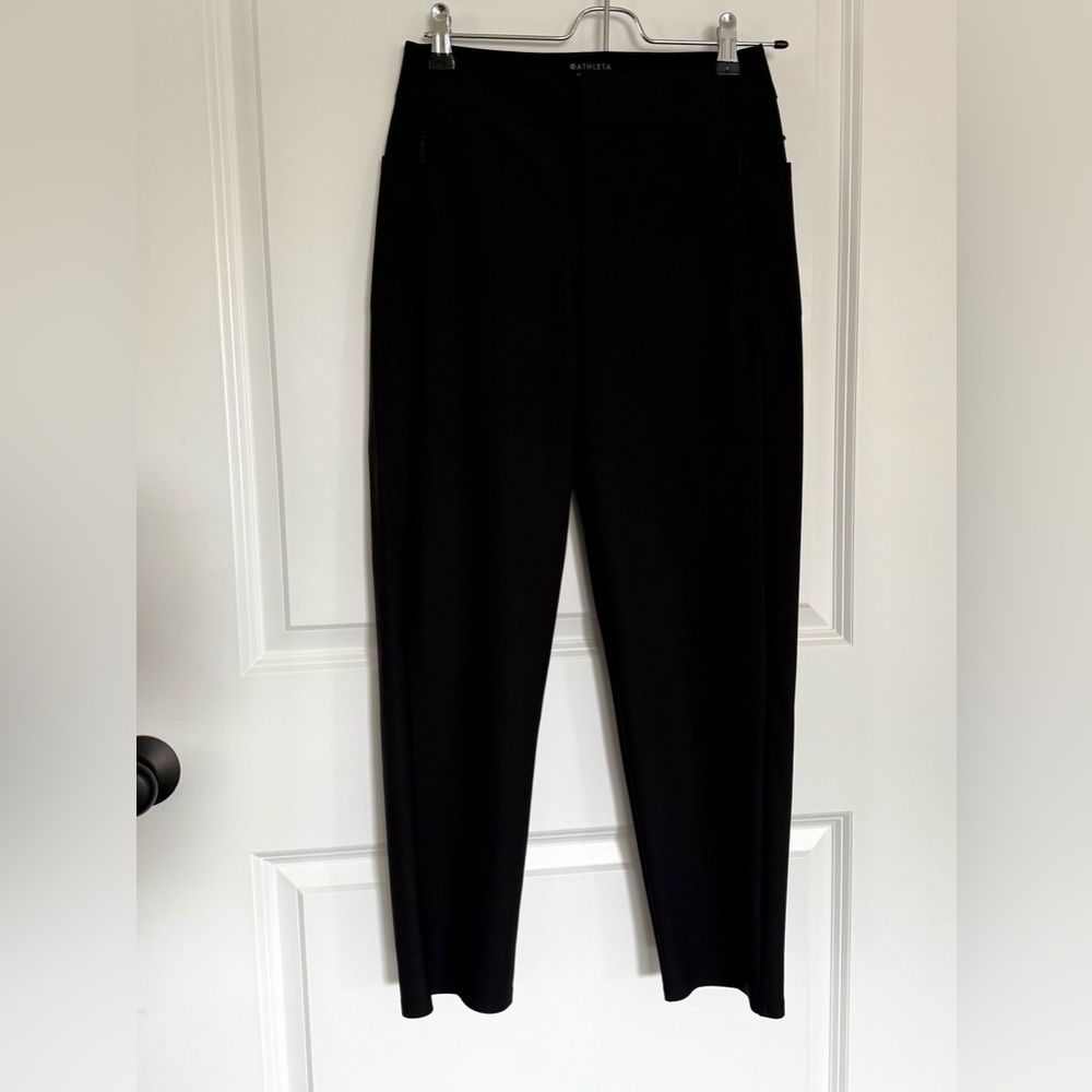 Women’s ATHLETA Black Stellar Trouser with Pockets Sz 0/P
